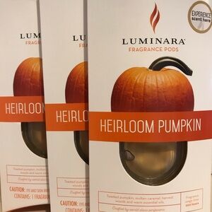 Luminara Fragrance pods Heirloom Pumpkin set of 3  New